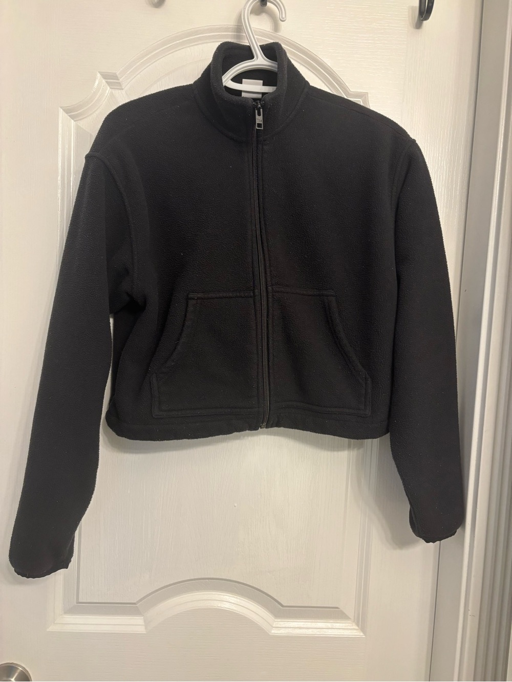 TNA Black Full-Zip Fleece Jacket